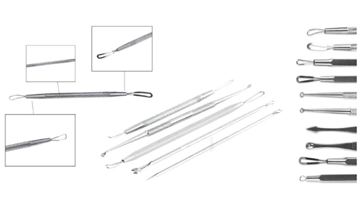 Melno punktiņu likvidēšanas instrumenti