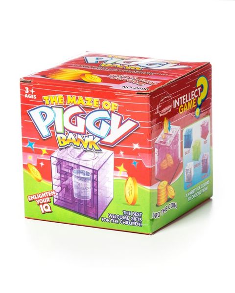 Krājkase, naudas labirints - caurspīdīgs