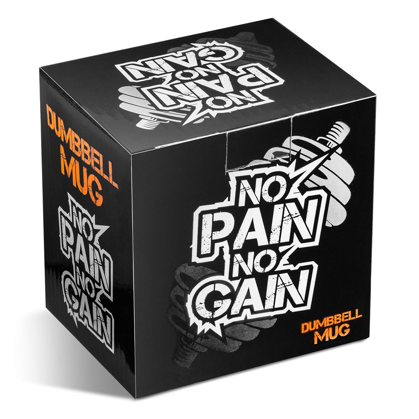 Krūze hantele "No pain no gain" 350ml