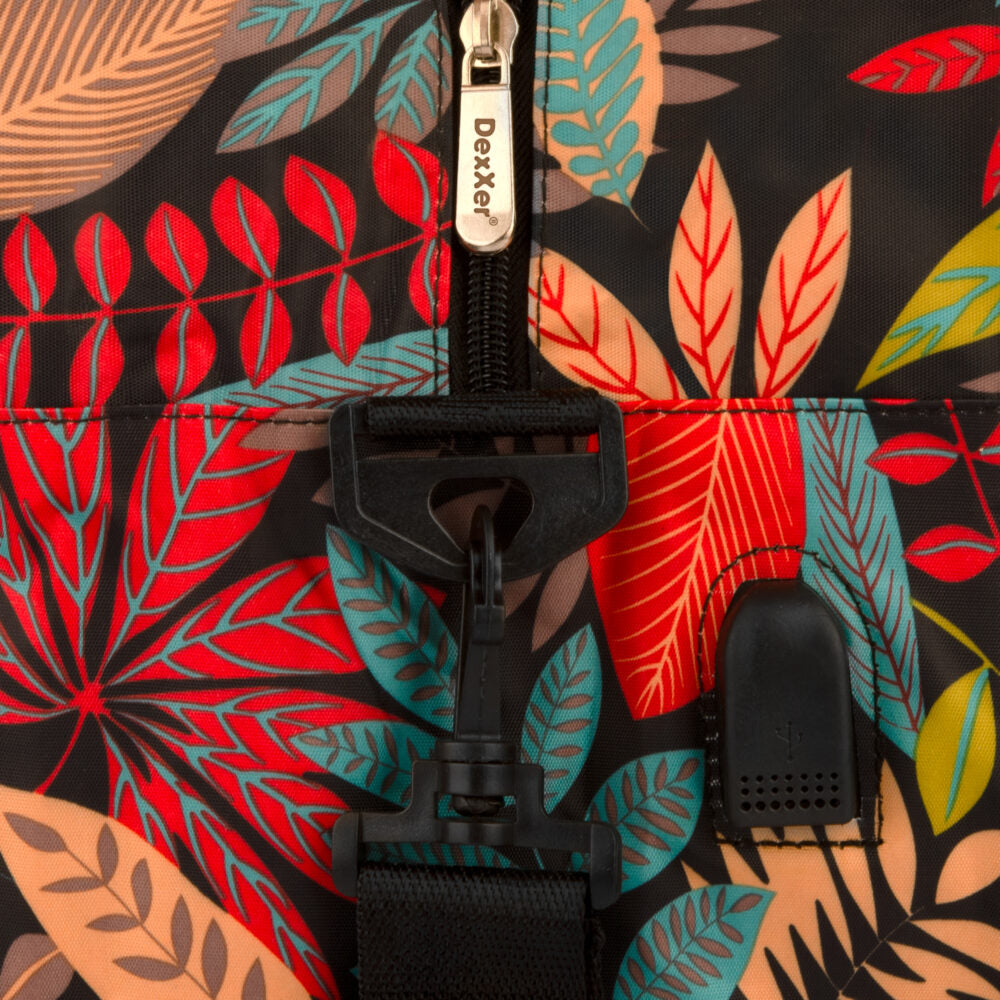 Orange-Flow Leaves ceļojumu soma