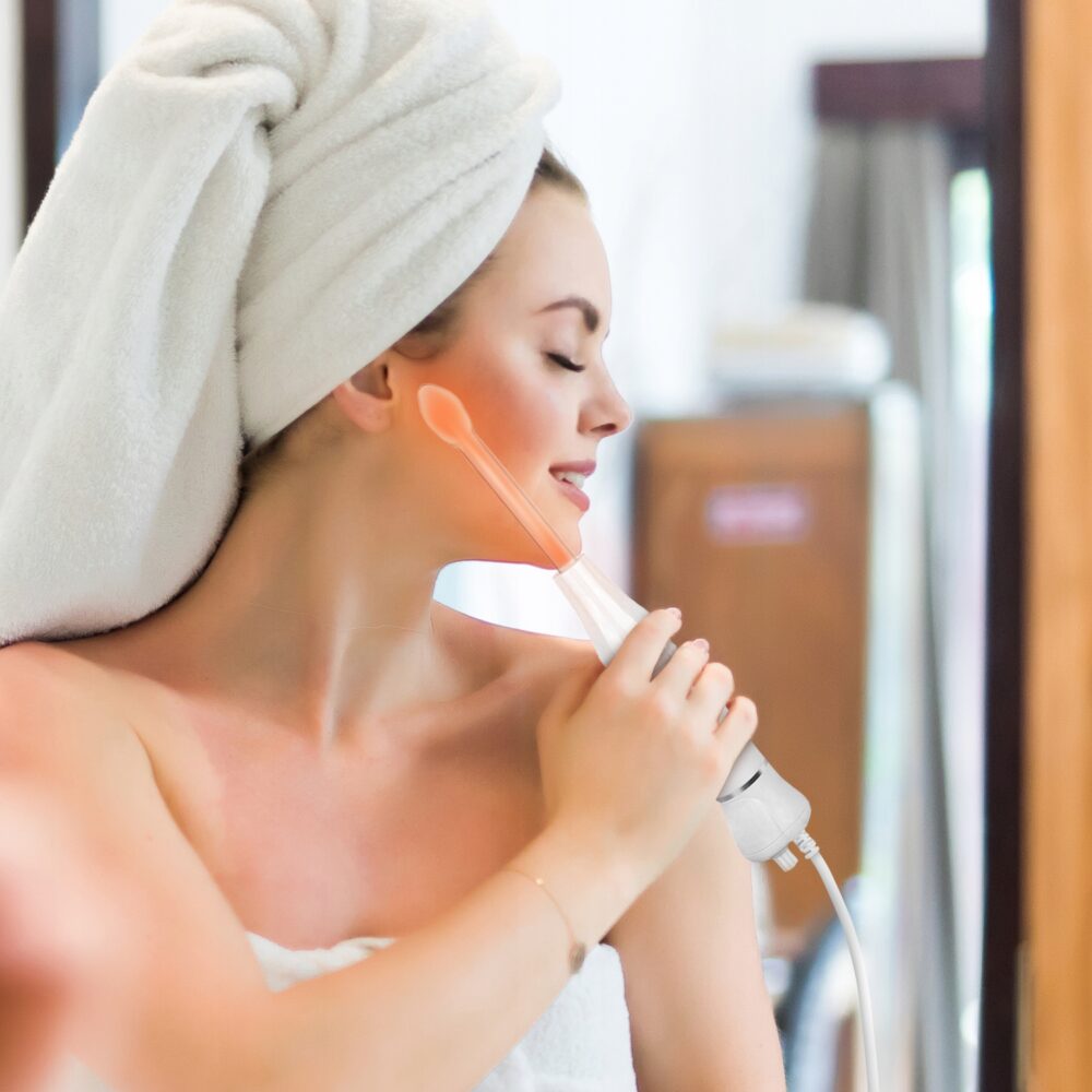 Darsonvāls ierīce ādas kopšanai