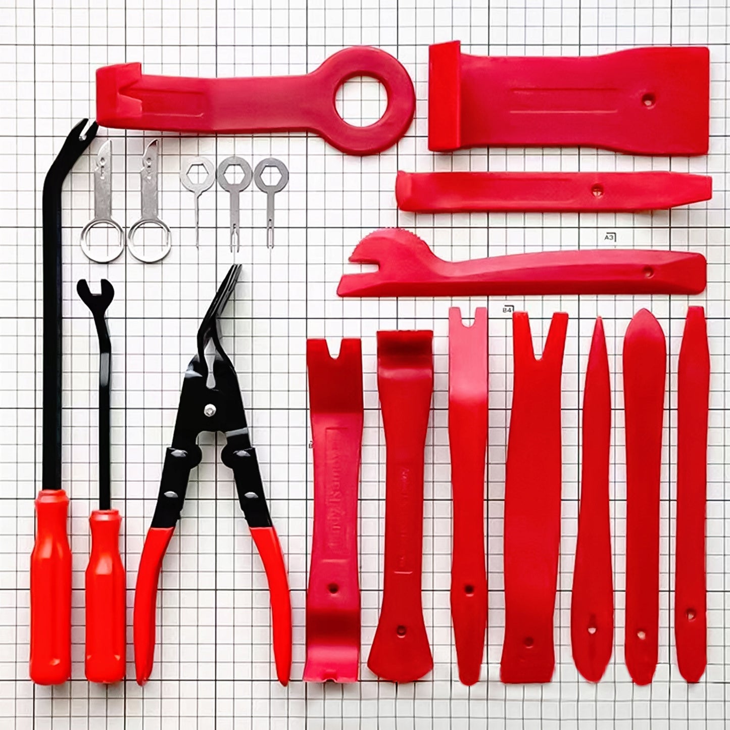 Polsterējuma izvilkšanas komplekts