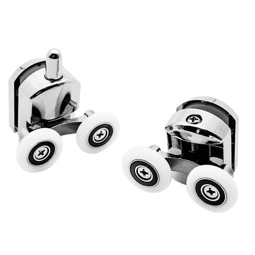 Riteņi dušas kabīnei