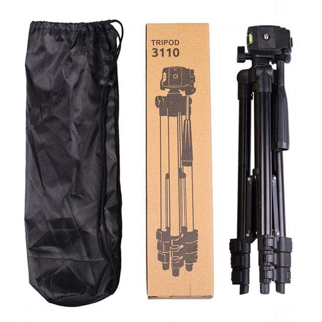 Statīvs trīskājis ar Bluetooth pulti un turētāju telefonam 103cm