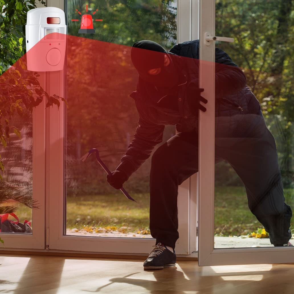 Bezvadu signalizācija ar kustības sensoru un divām tālvadības pultīm