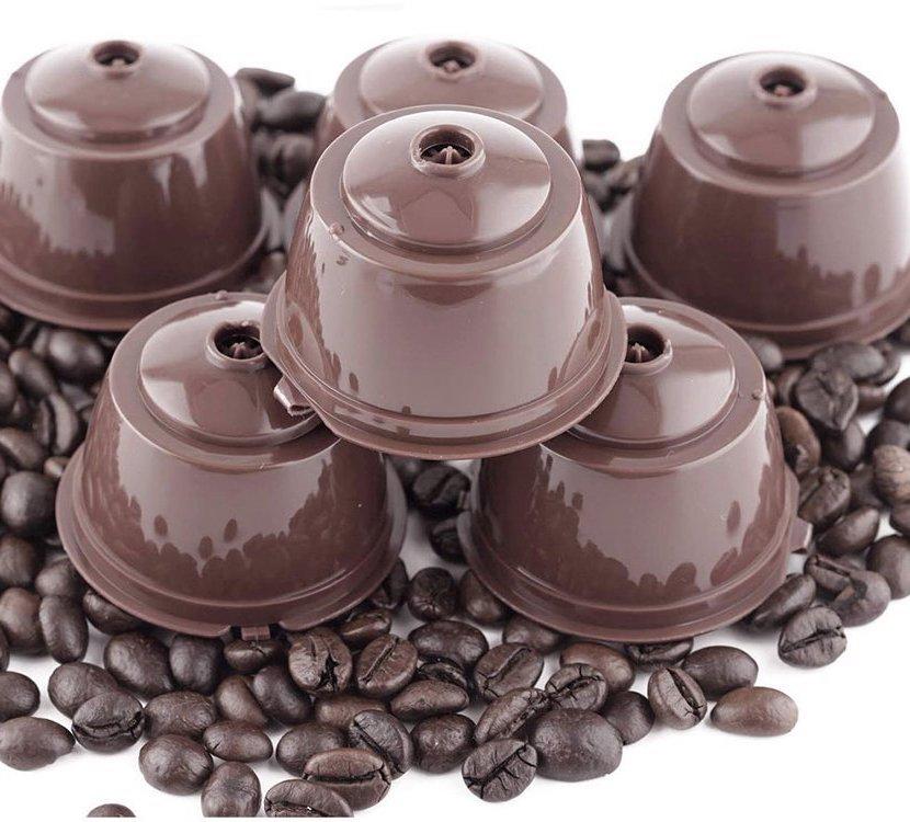 Atkārtoti lietojamās kapsulas priekš Dolce Gusto kafijas automāta, 5 gabali