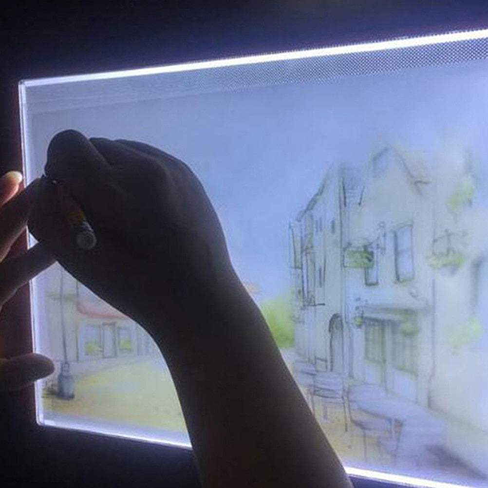 Dēlis ar apgaismojumu zīmēšanai, skicēšanai, lasīšanai