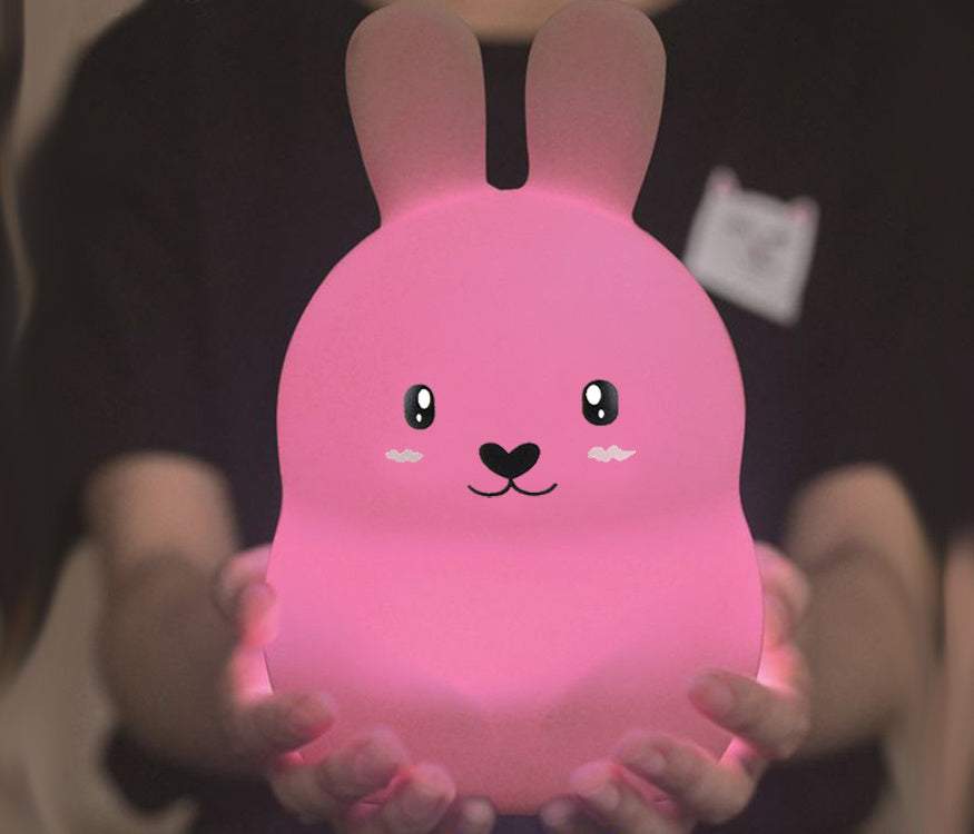 Nakts lampa zaķis RGB