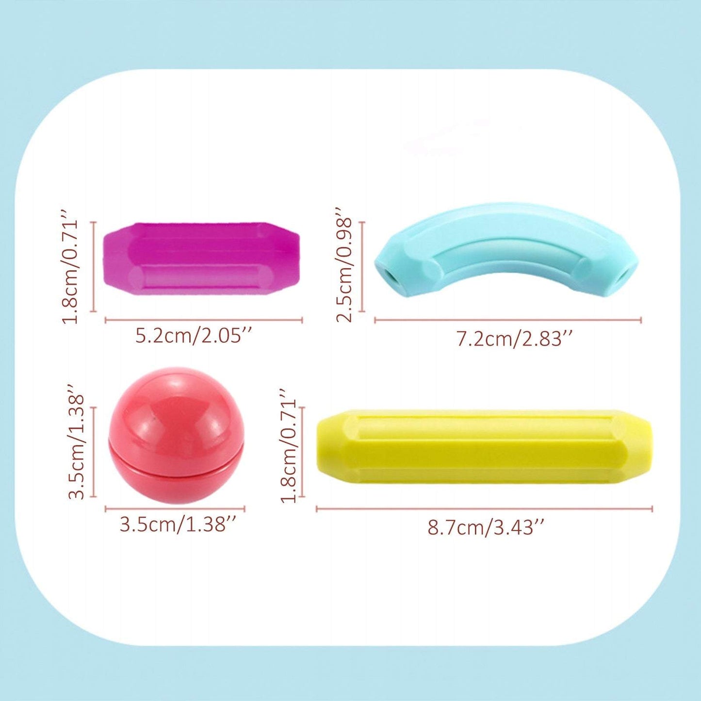 Magnētisko bloku komplekts 100 elementi