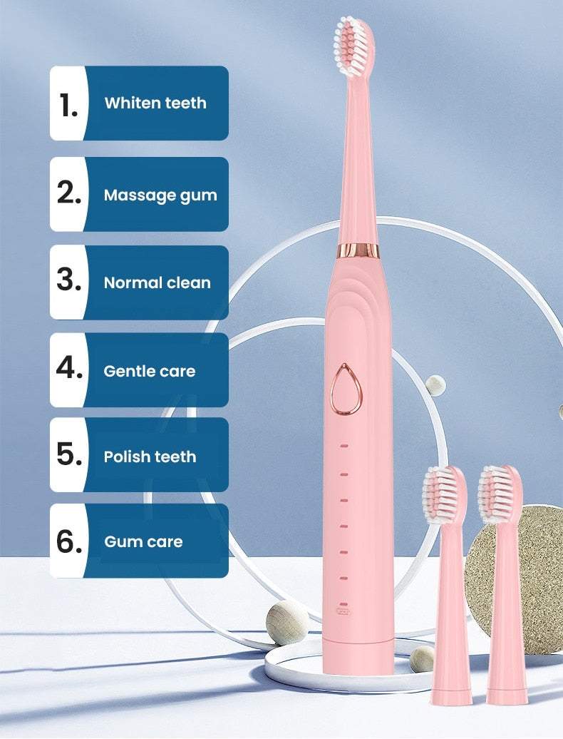 Elektriskā zobu birste 3iekš1, sejas birstīte un sejas masieris