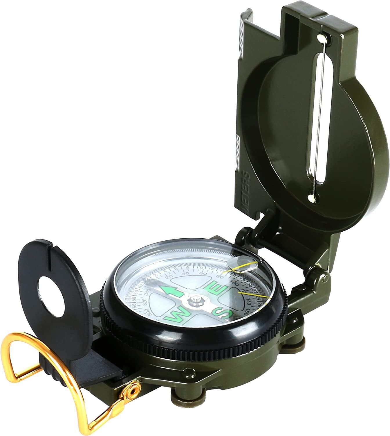 Metālisks kompass ar vāku