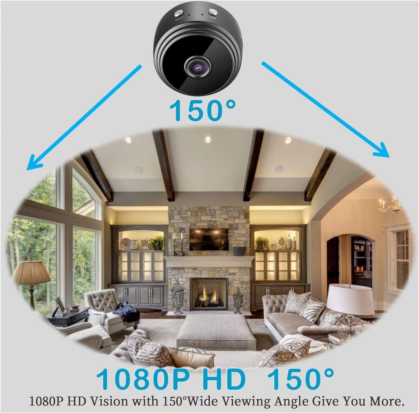 Mini bezvadu novērošanas kamera