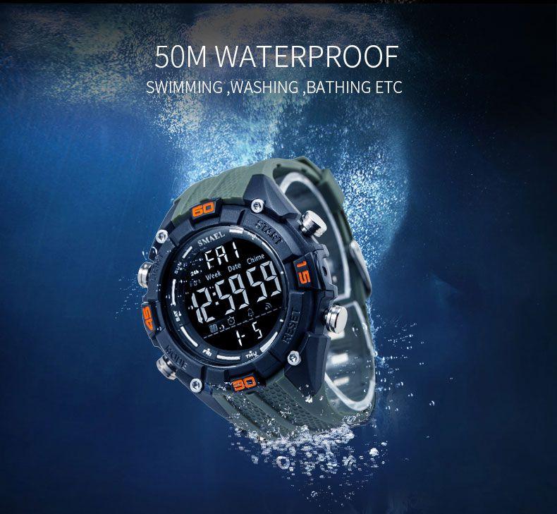 Digitāls vīriešu rokas pulkstenis