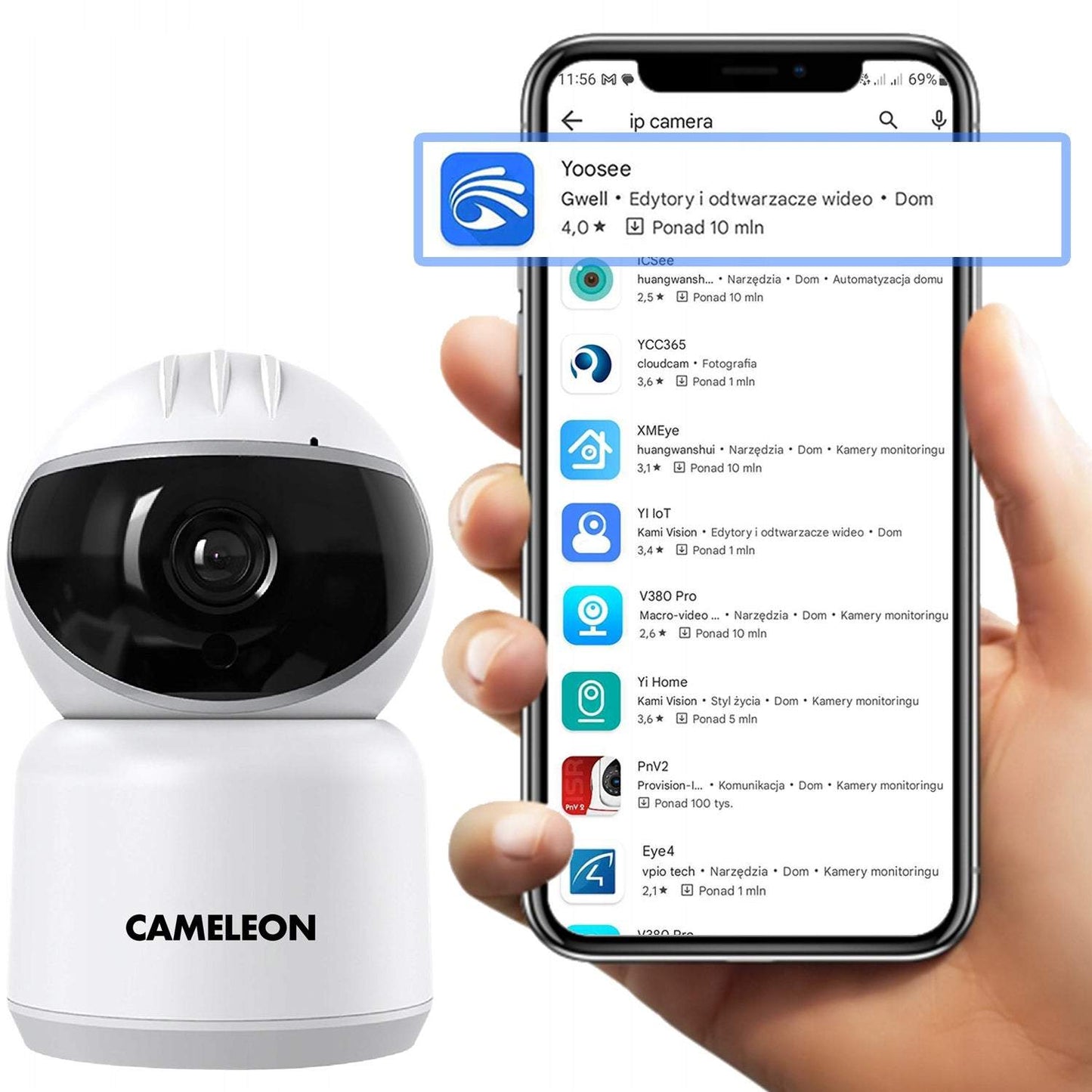 Novērošanas kamera iekštelpām