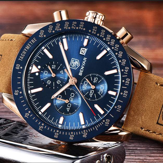 Rokas pulkstenis Benyar Blue Face by-5140