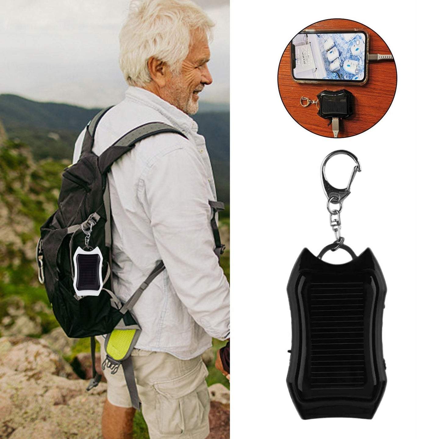 Mini solar powerbank 1200 mAh