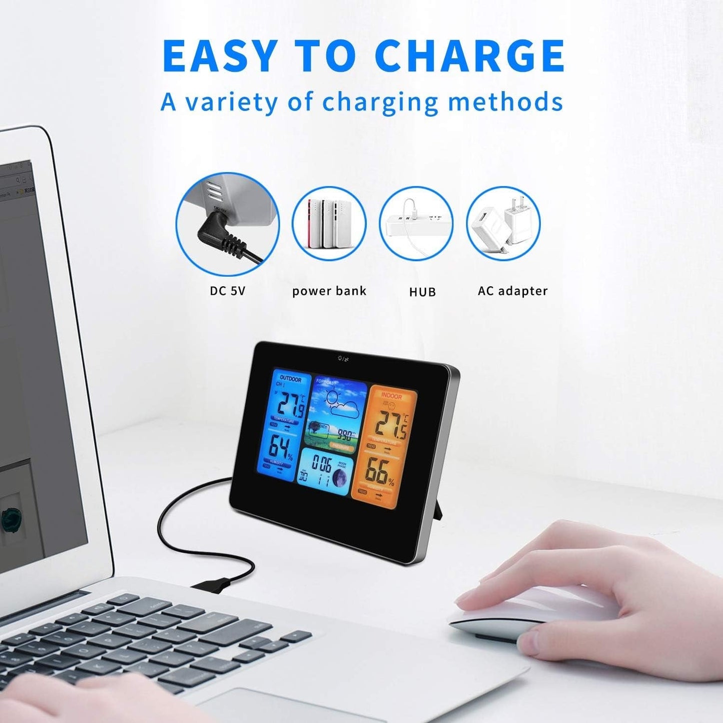 Laikapstākļu stacija ar bezvadu sensoru