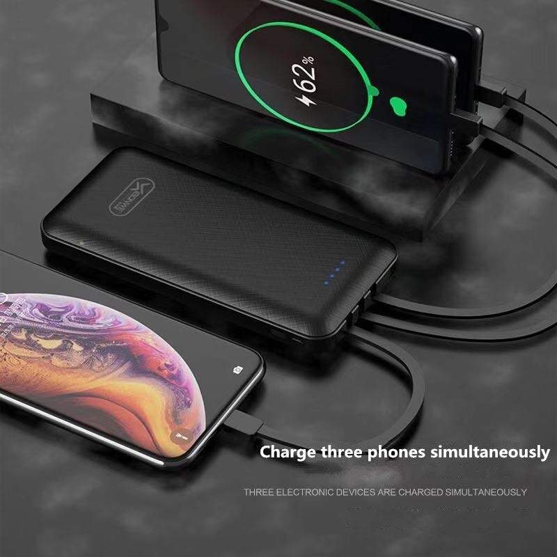 Ārējais akumulators  4in1 IOS / iPhone, Type C, MicroUSB un telefona statīvs 10000mAh