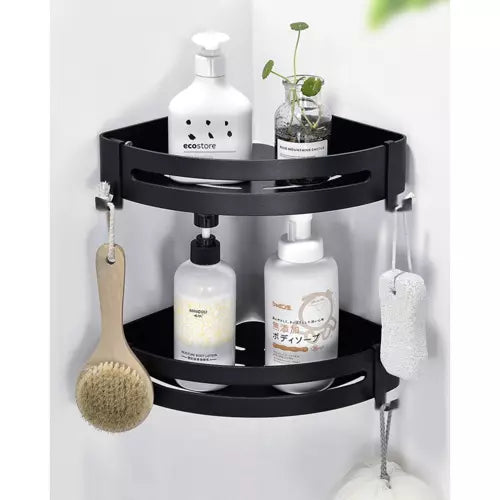 Stūra sienas plaukts vannas istabai vai virtuvei