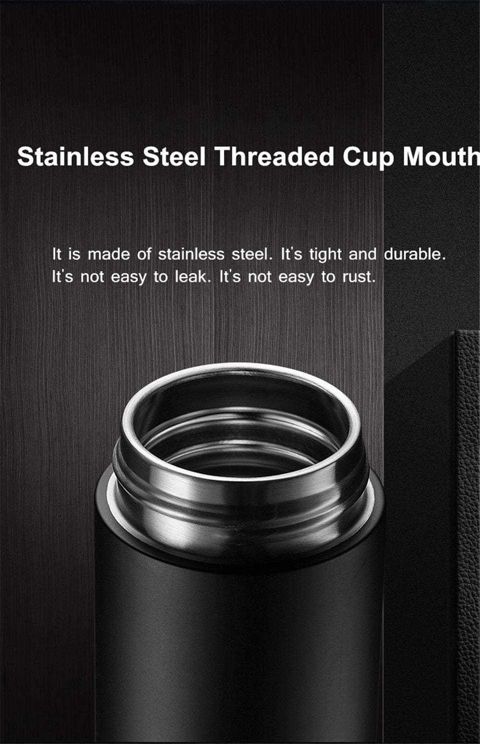 Termokrūze ar temperatūras rādītāju 500ml LCD ekrāns