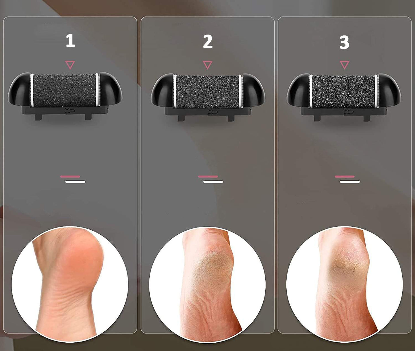 Elektriskā pēdu vīle, pēdu kopšanas komplekts