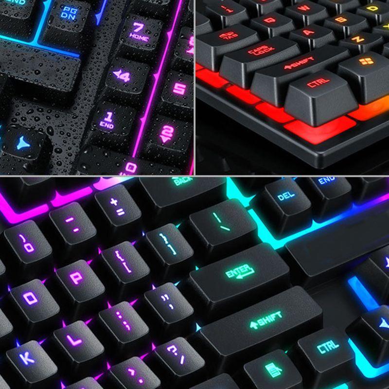 Spēļu klaviatūra ar RGB apgaismojumu