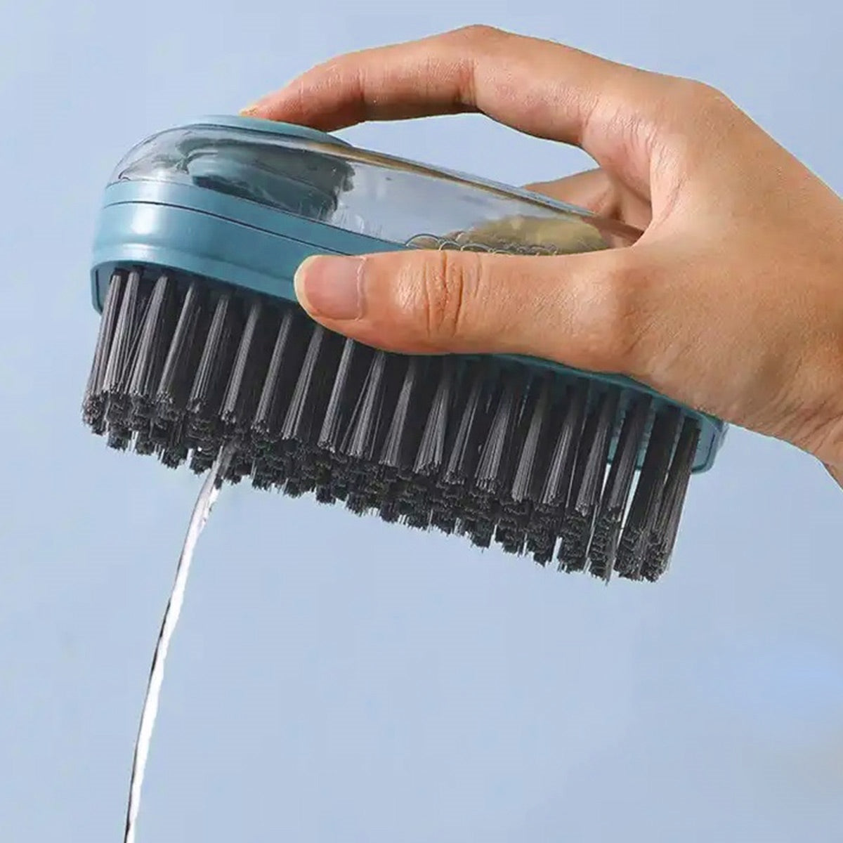 Birstīte dispenseris ar škidruma nodalījumu