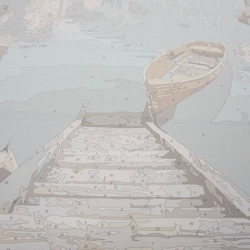 Glezno pēc skaitļiem - laiva