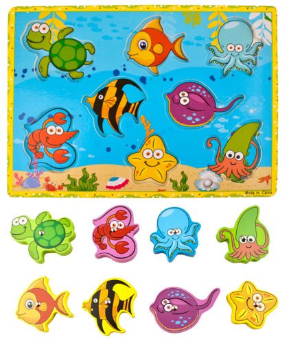 Magnētiskā puzle "Zivis"