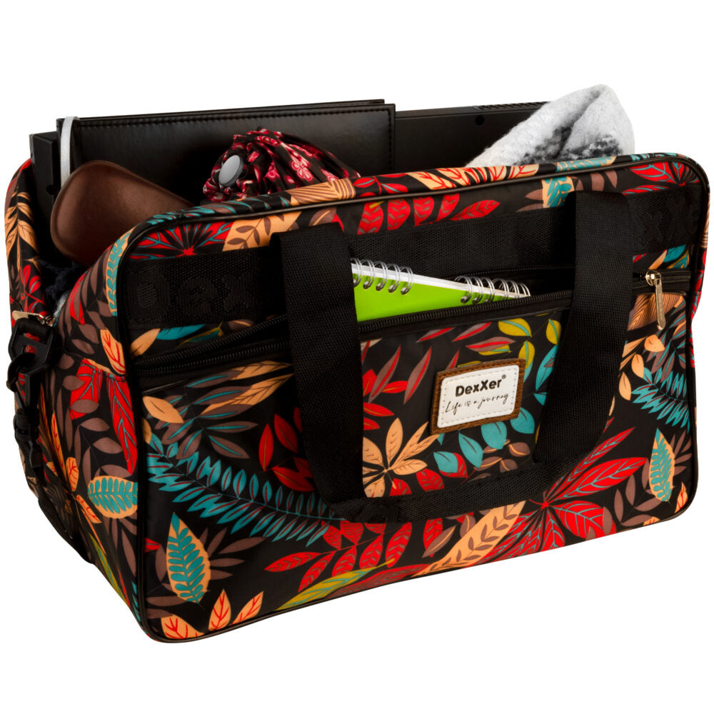 Orange-Flow Leaves ceļojumu soma