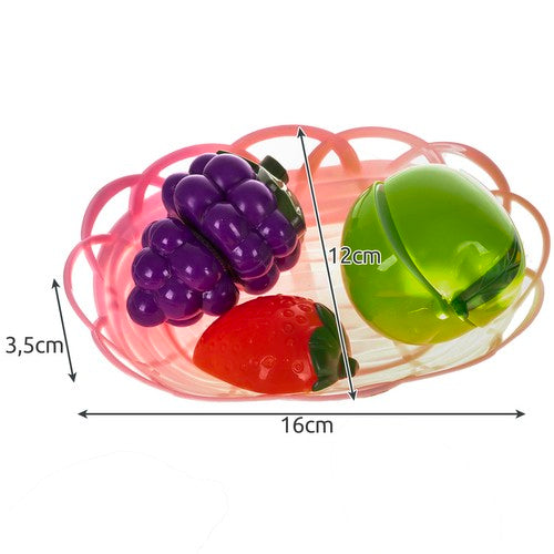 Augļu un dārzeņu komplekts sagriešanai grozā