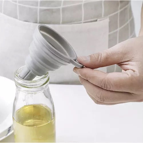 Saliekamā silikona piltuve