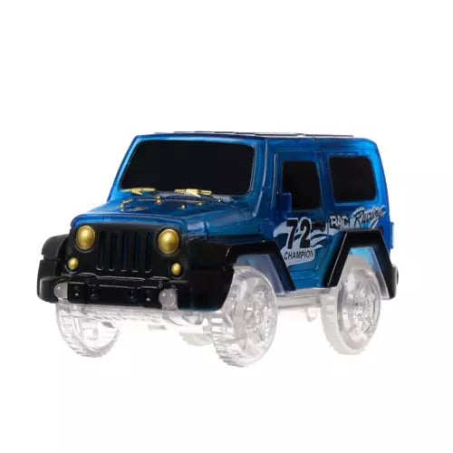 Trases auto - kvēlojošs