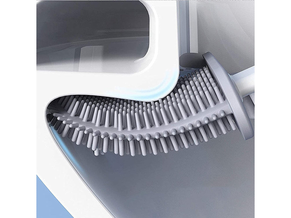 Silikona tualetes birste vannas istabai, hermētiska, pilna pamatne