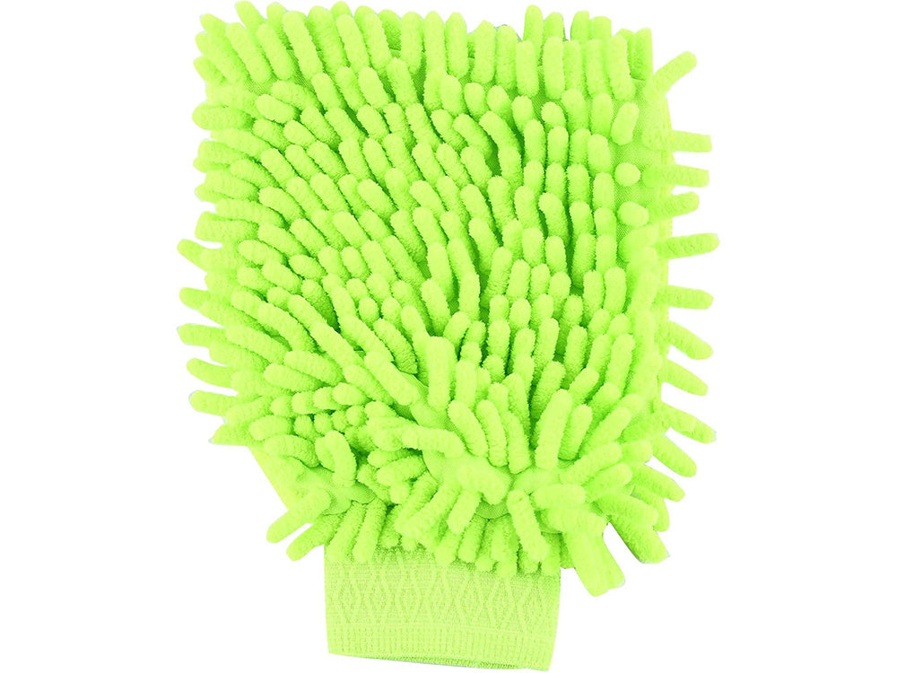 Mikrošķiedras auduma cimds automazgātavas tīrīšanai uz rokas