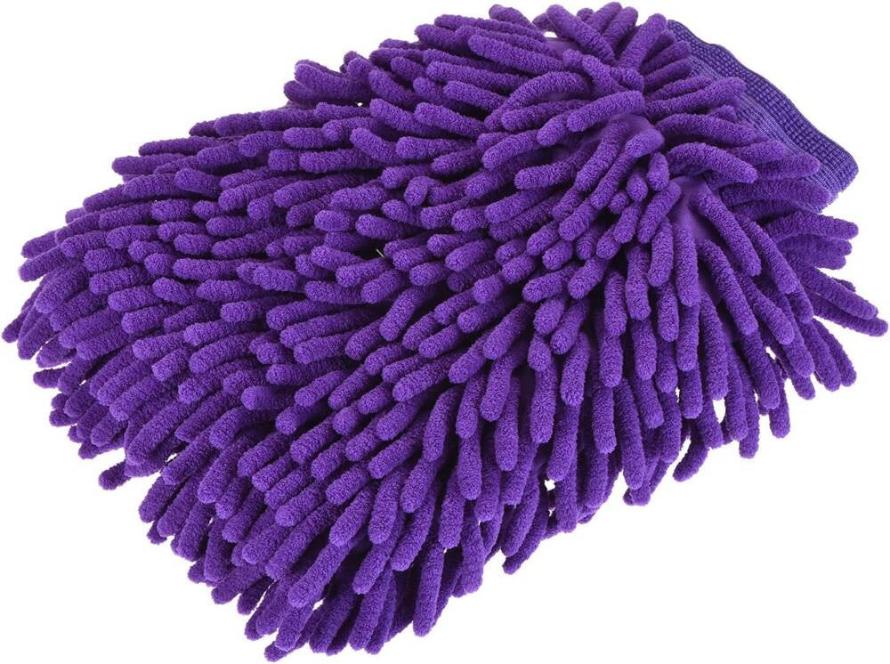 Mikrošķiedras auduma cimds automazgātavas tīrīšanai uz rokas