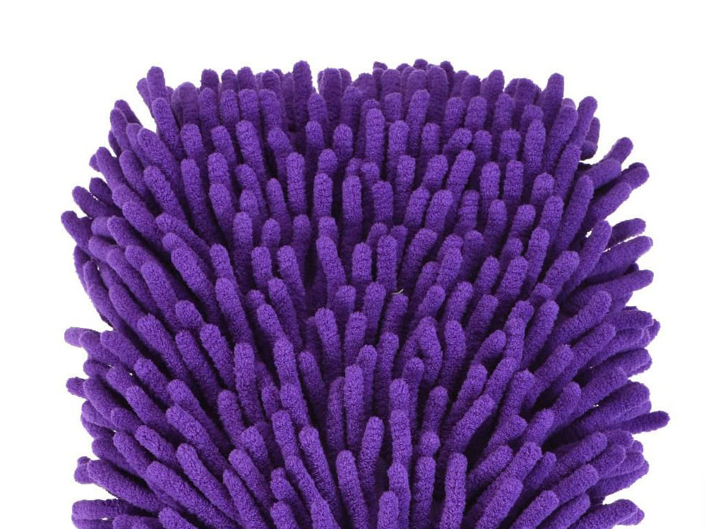 Mikrošķiedras auduma cimds automazgātavas tīrīšanai uz rokas