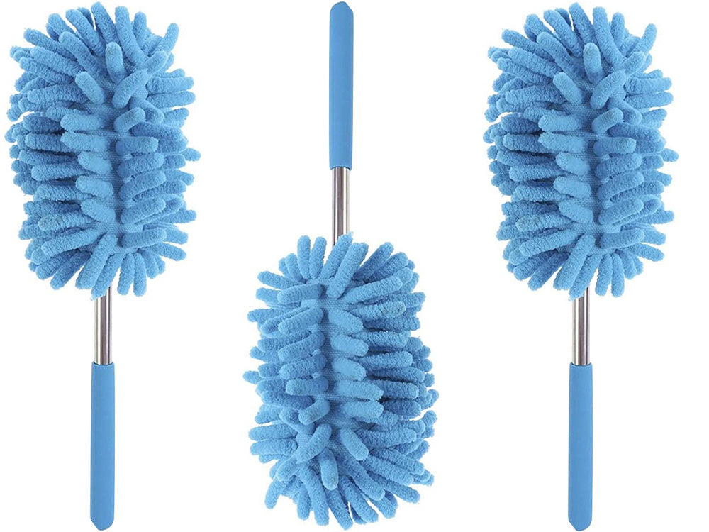 Teleskopiska, gara, salokāma mikrošķiedras netīrumu slota