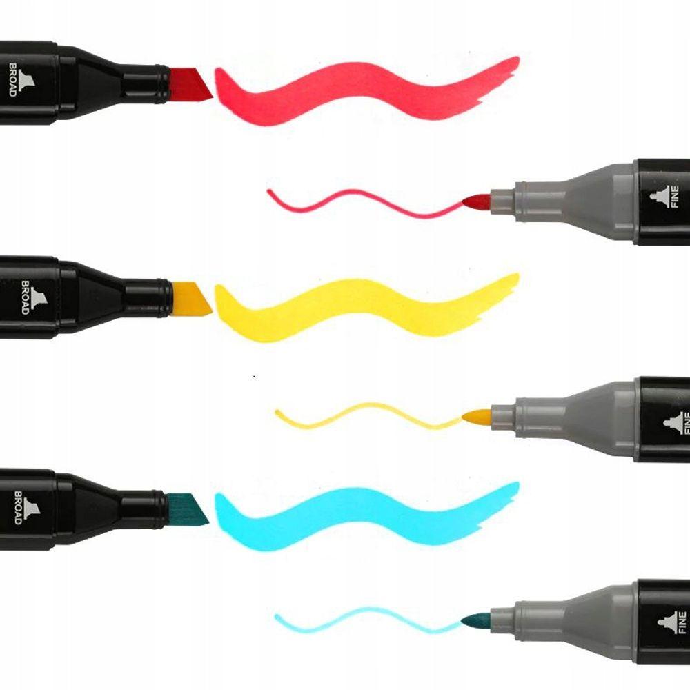 Marķieru komplekts divpusēji 48gabali