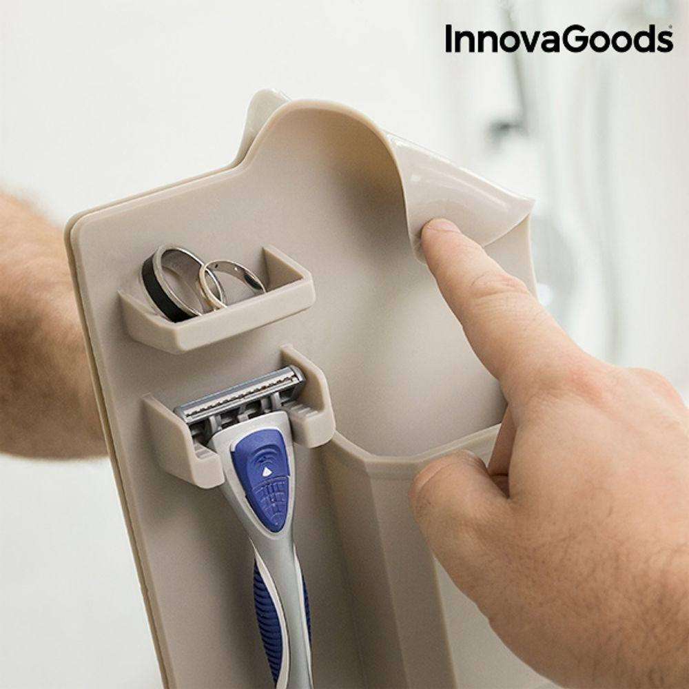 Silikona plaukts organizators vannas istabai.