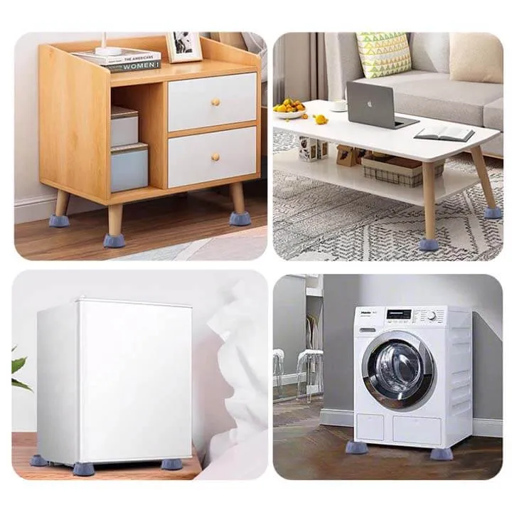 Pretvibrācijas paliktnis veļasmašīnai/trauku mazgājamai mašīnai 4 gab