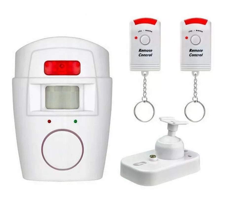 Bezvadu signalizācija ar kustības sensoru un divām tālvadības pultīm
