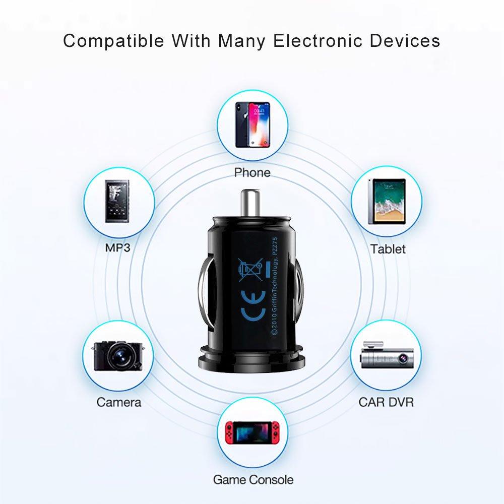 Lādētājs automašīnai ar diviem USB