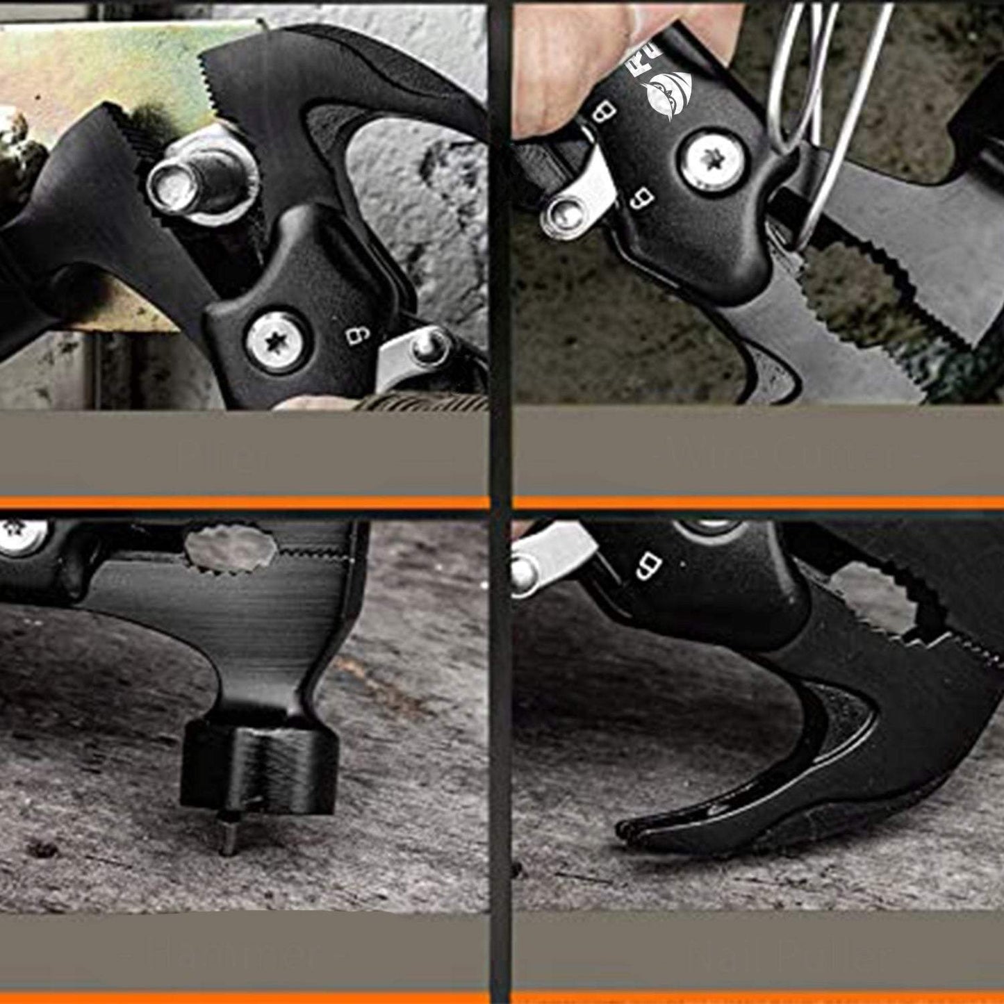 Daudzfunkcionāls rīks ar āmuru, 12 funkcijas