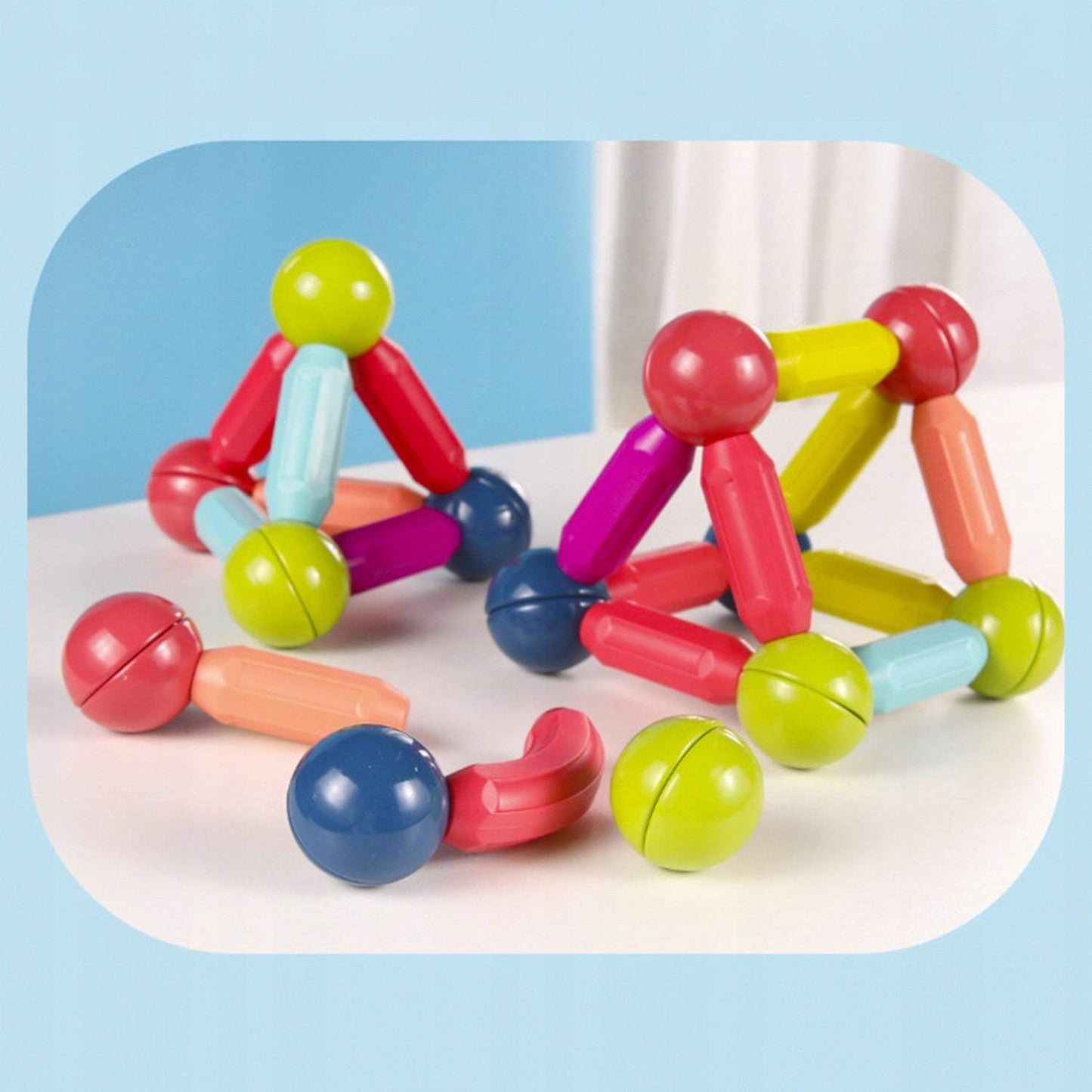 Magnētisko bloku komplekts 100 elementi