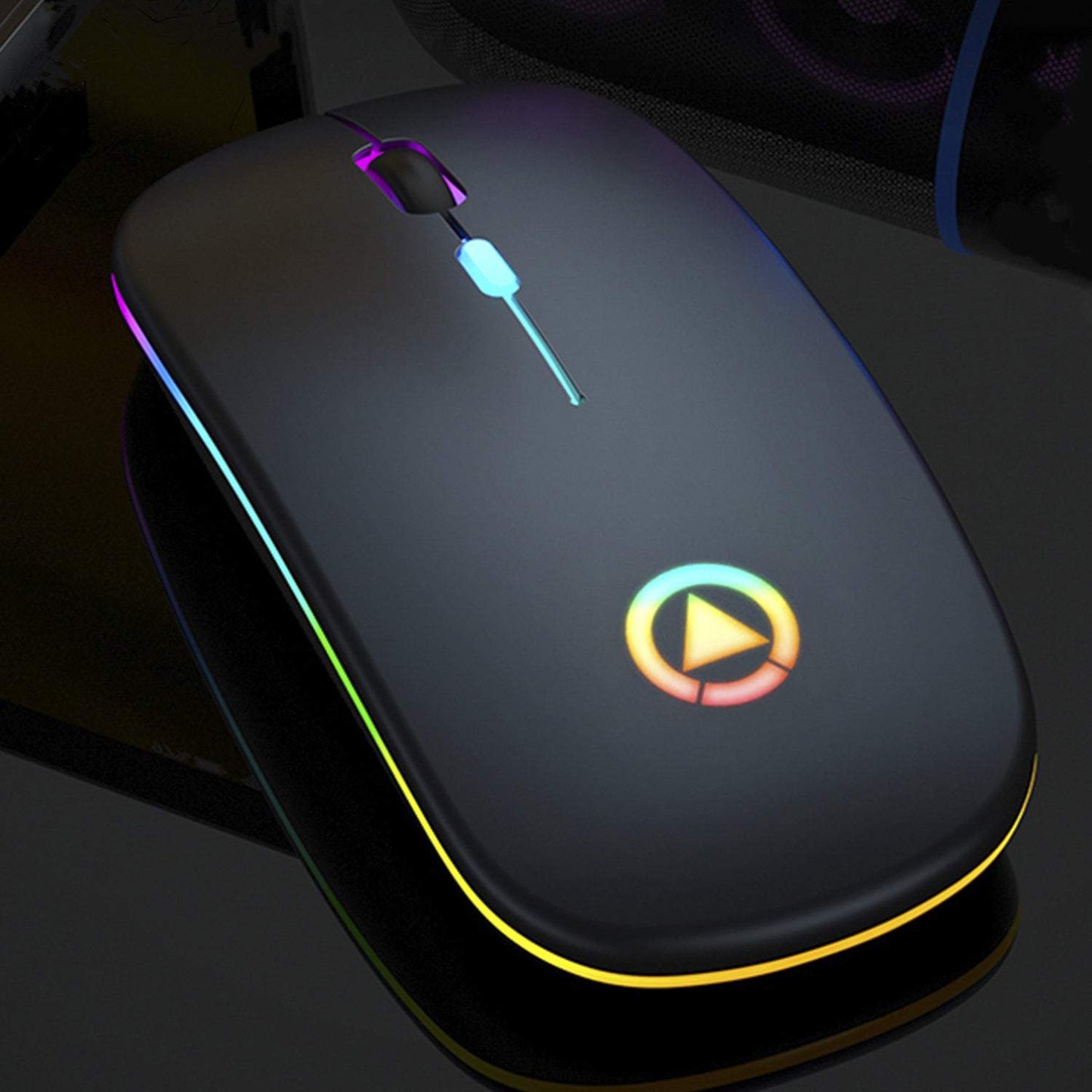 Bezvadu spēļu pele ar RGB apgaismojumu