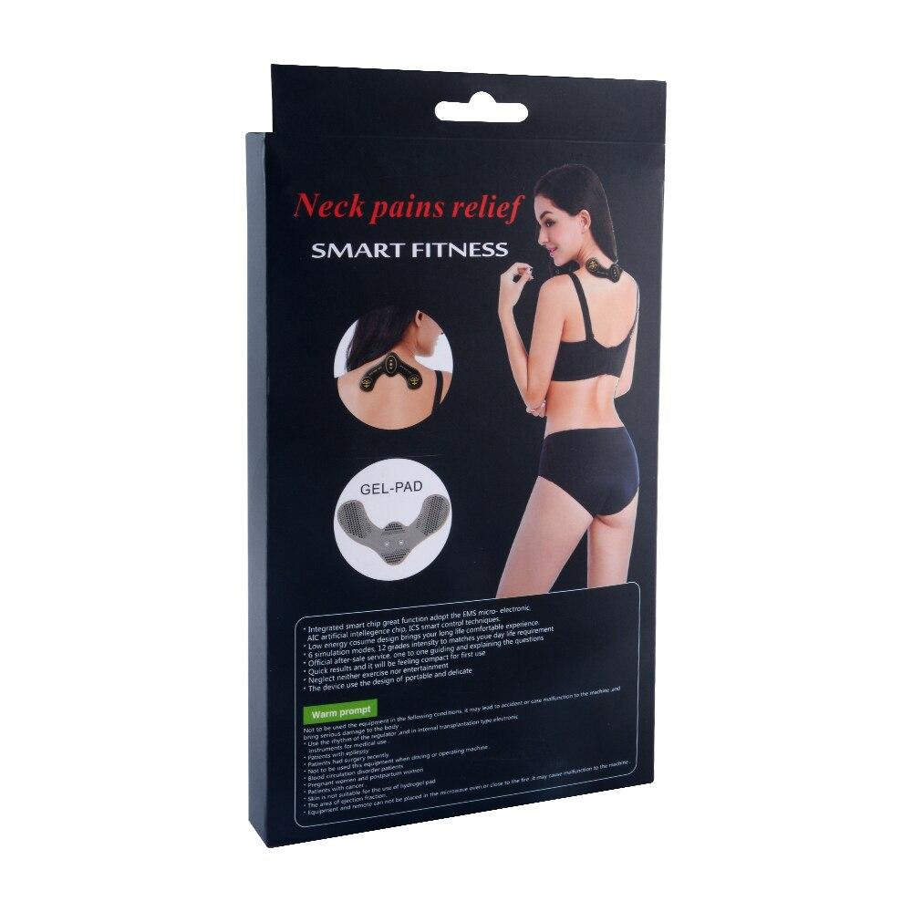 Kakla masieris EMS elektro-stimulators kakla masāžai