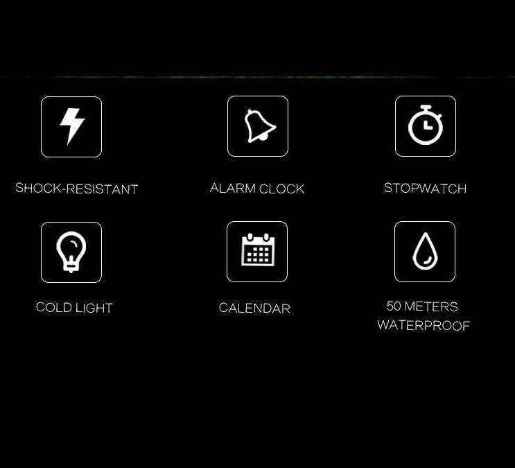 Digitāls vīriešu rokas pulkstenis