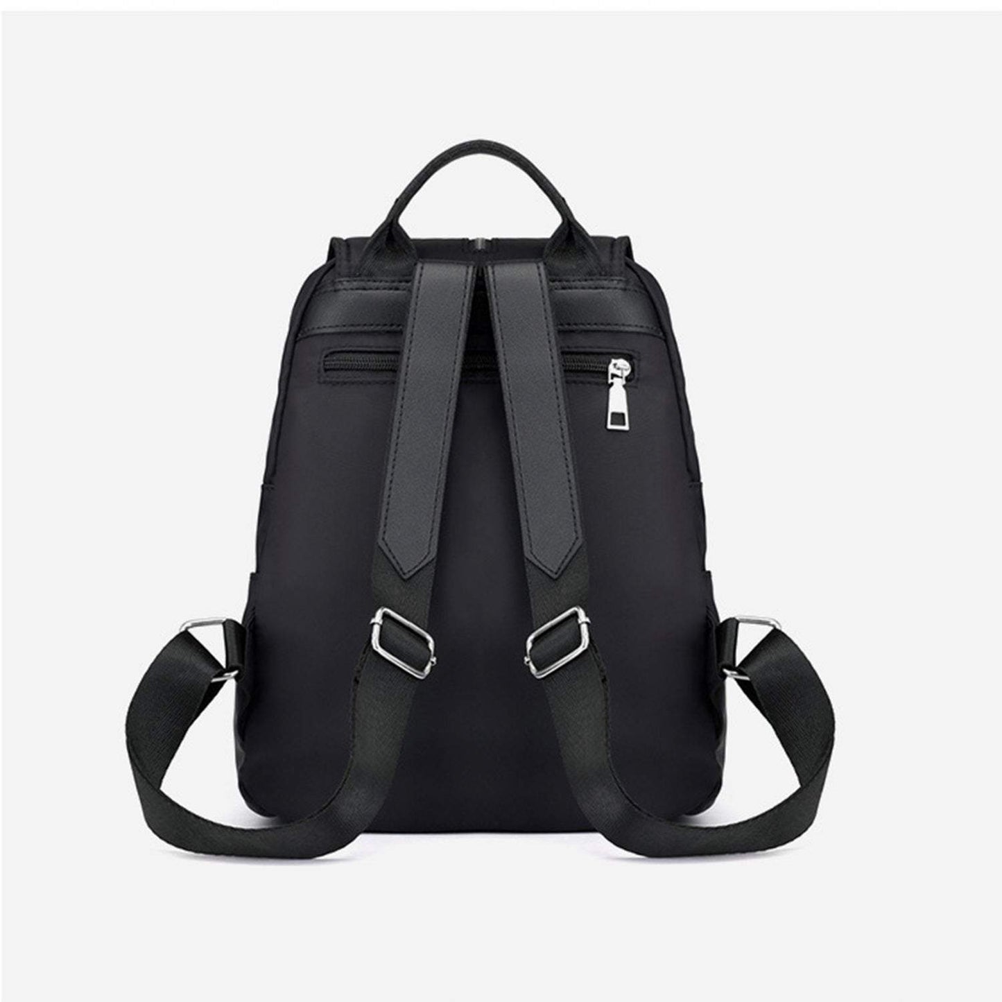 Sieviešu mugursoma ar sudraba krāsas detaļām