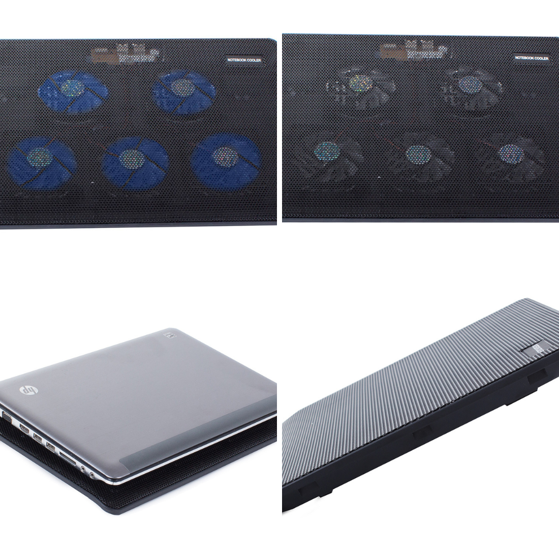 Klēpjdatora dzesētājs ar 5 ventilatoriem